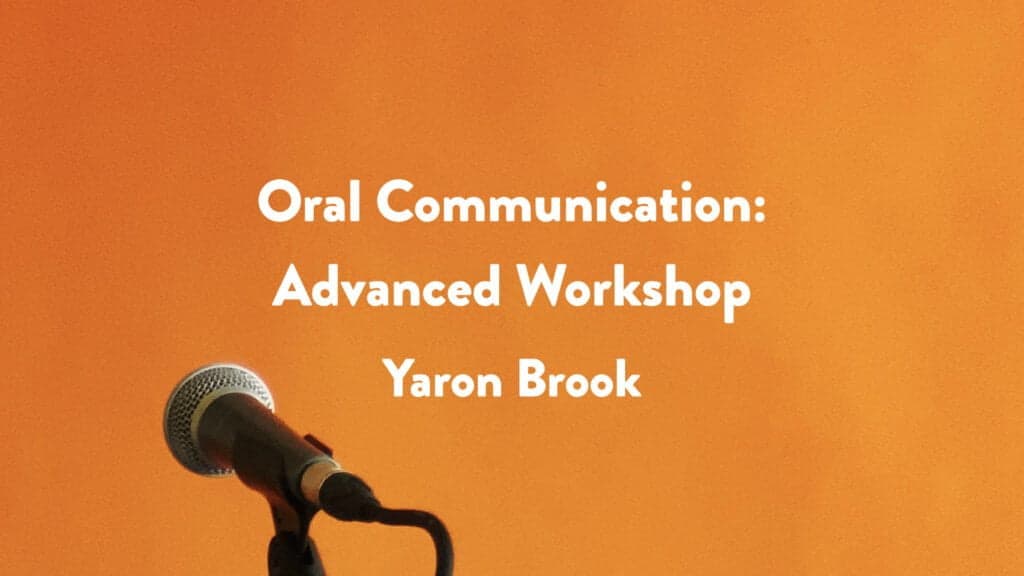 Oral Communication: Advanced Workshop